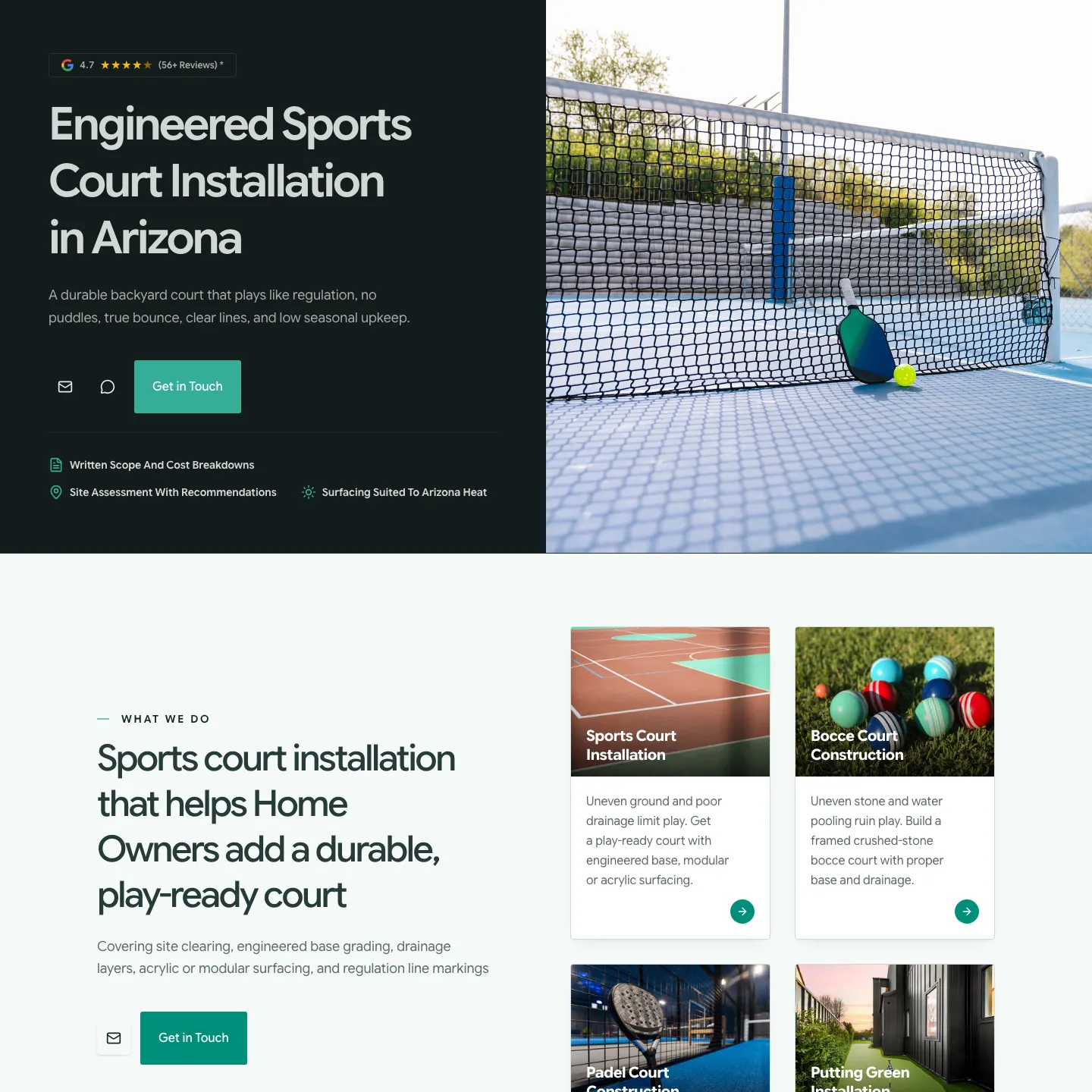 Arizona Pickleball Courts website