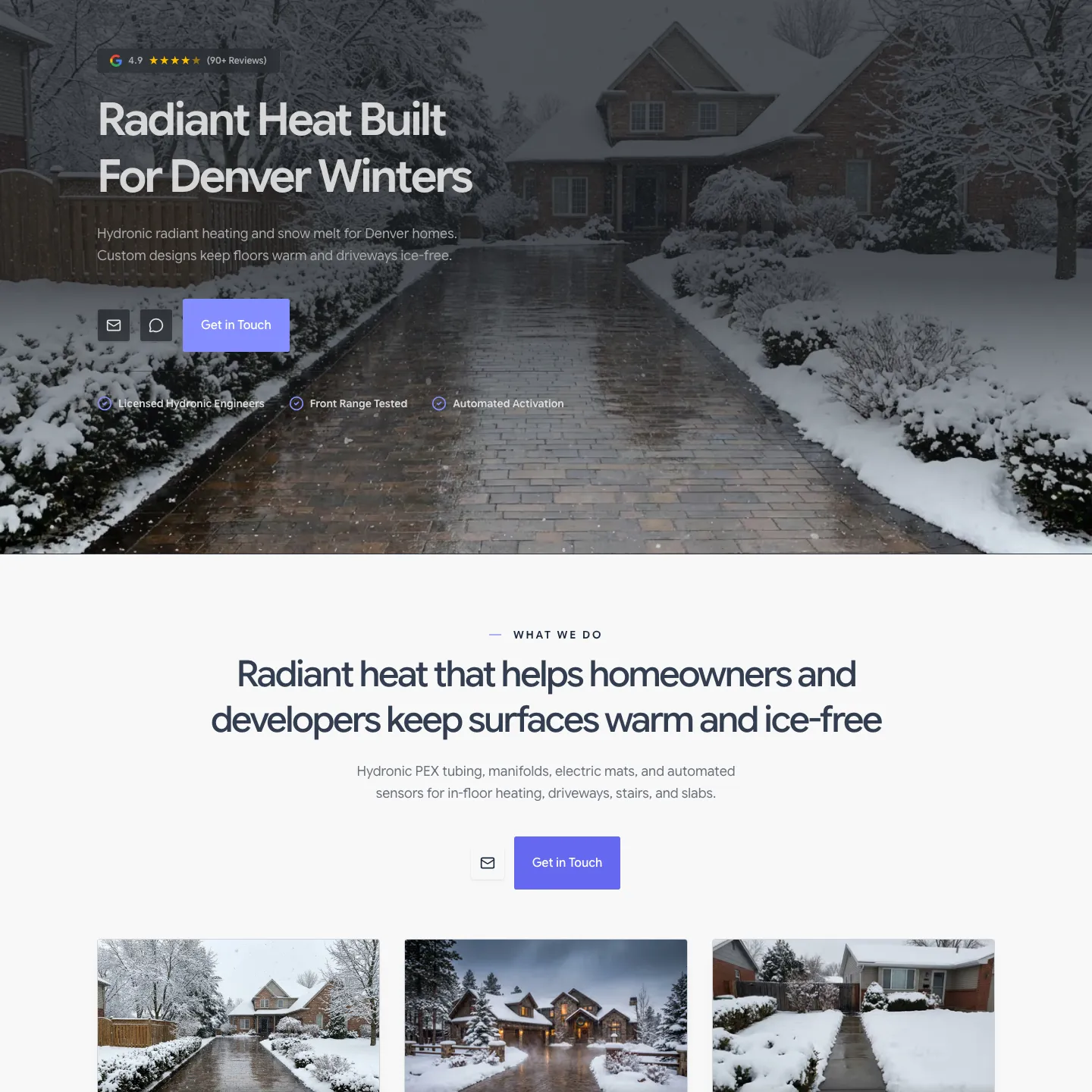 Denver Radiant Heat website