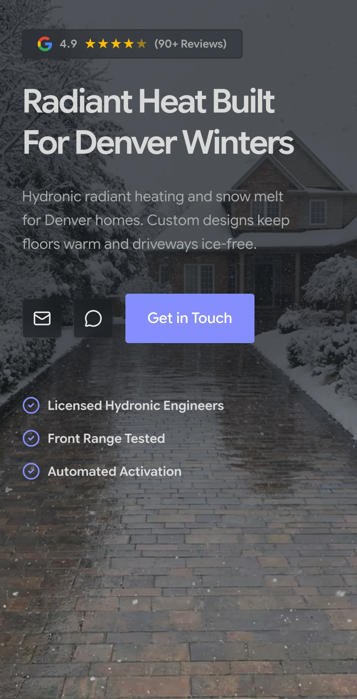 Denver Radiant Heat on mobile