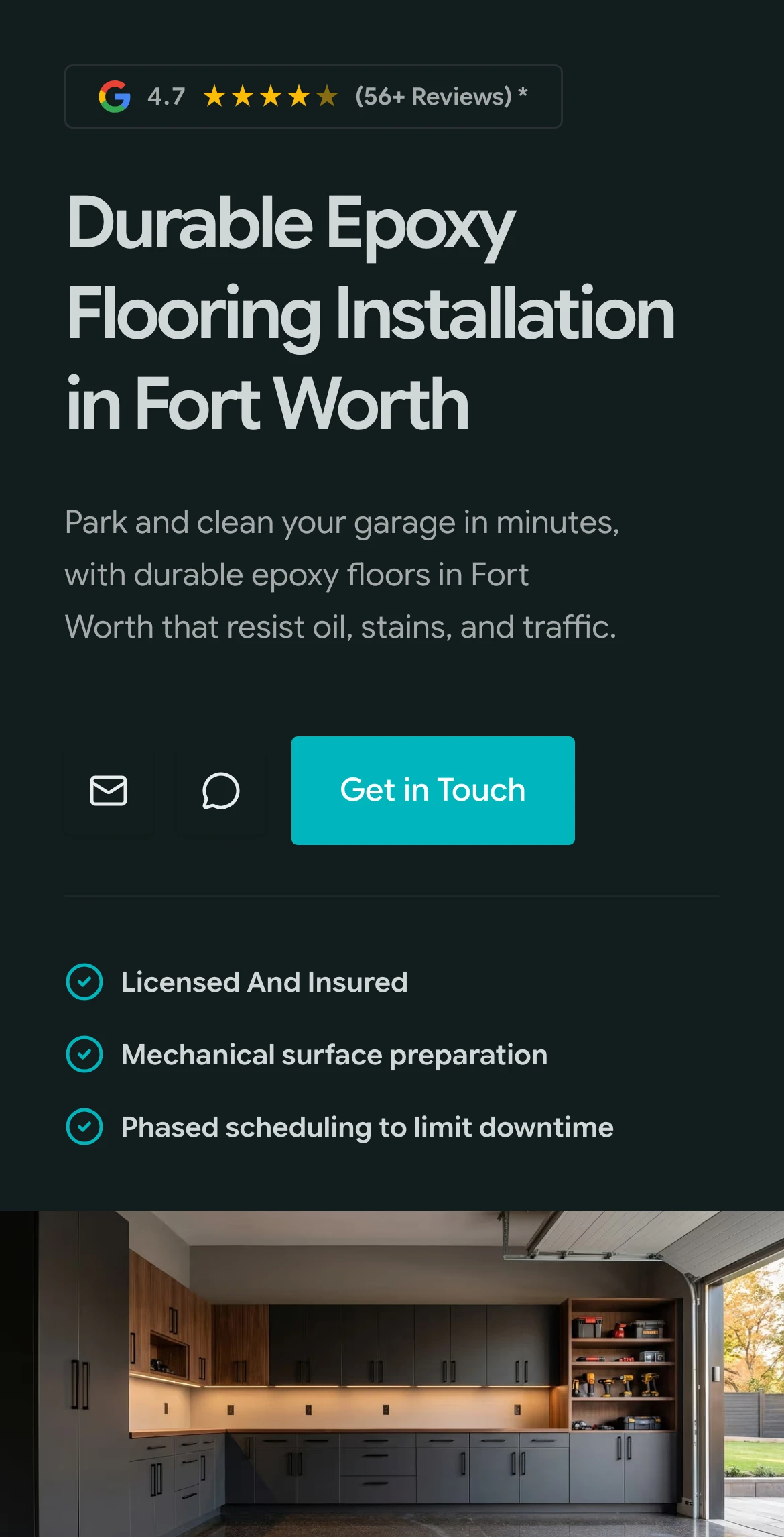 Fort Worth Epoxy Flooring on mobile