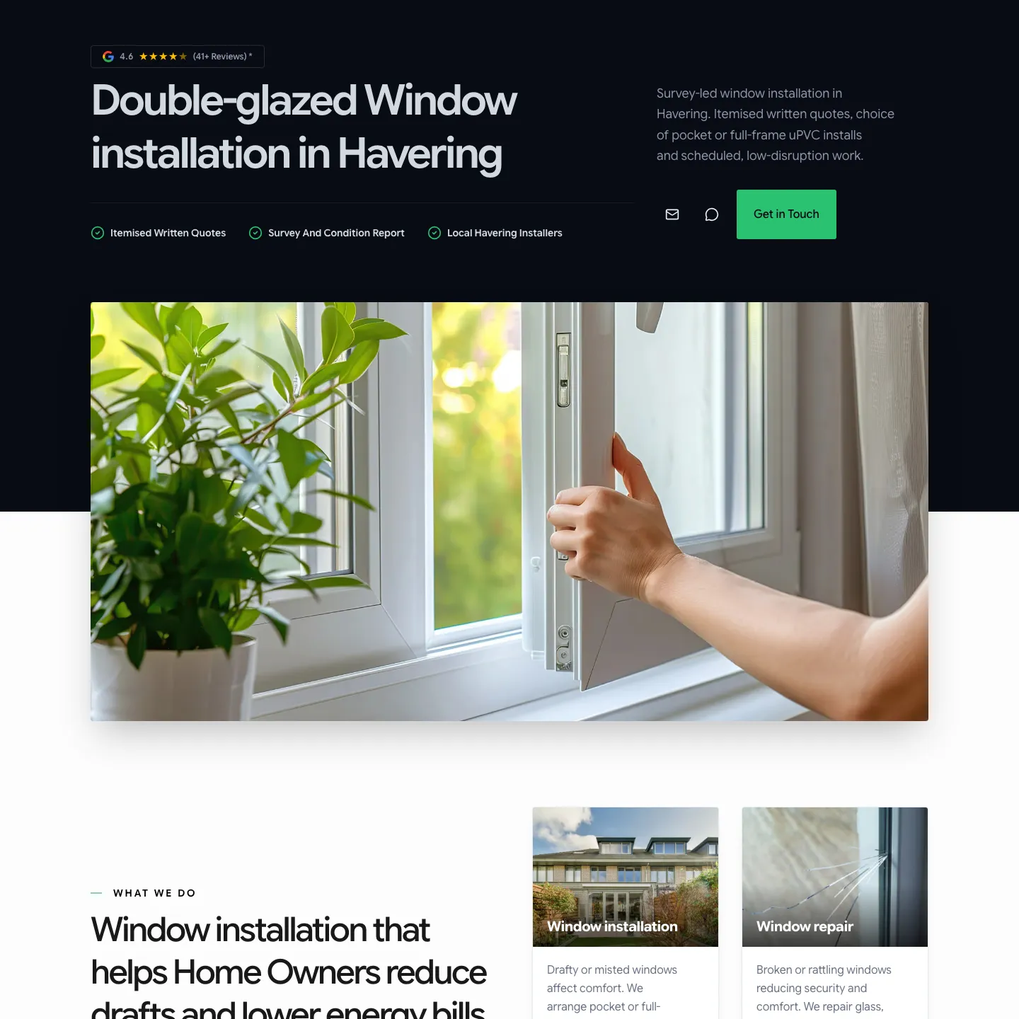 Havering Double Glazing website