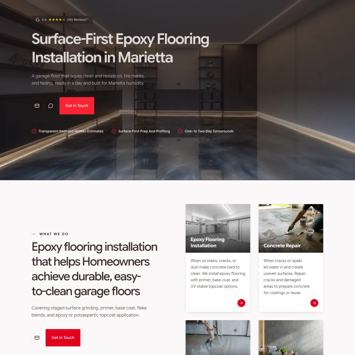 Marietta Epoxy Flooring website