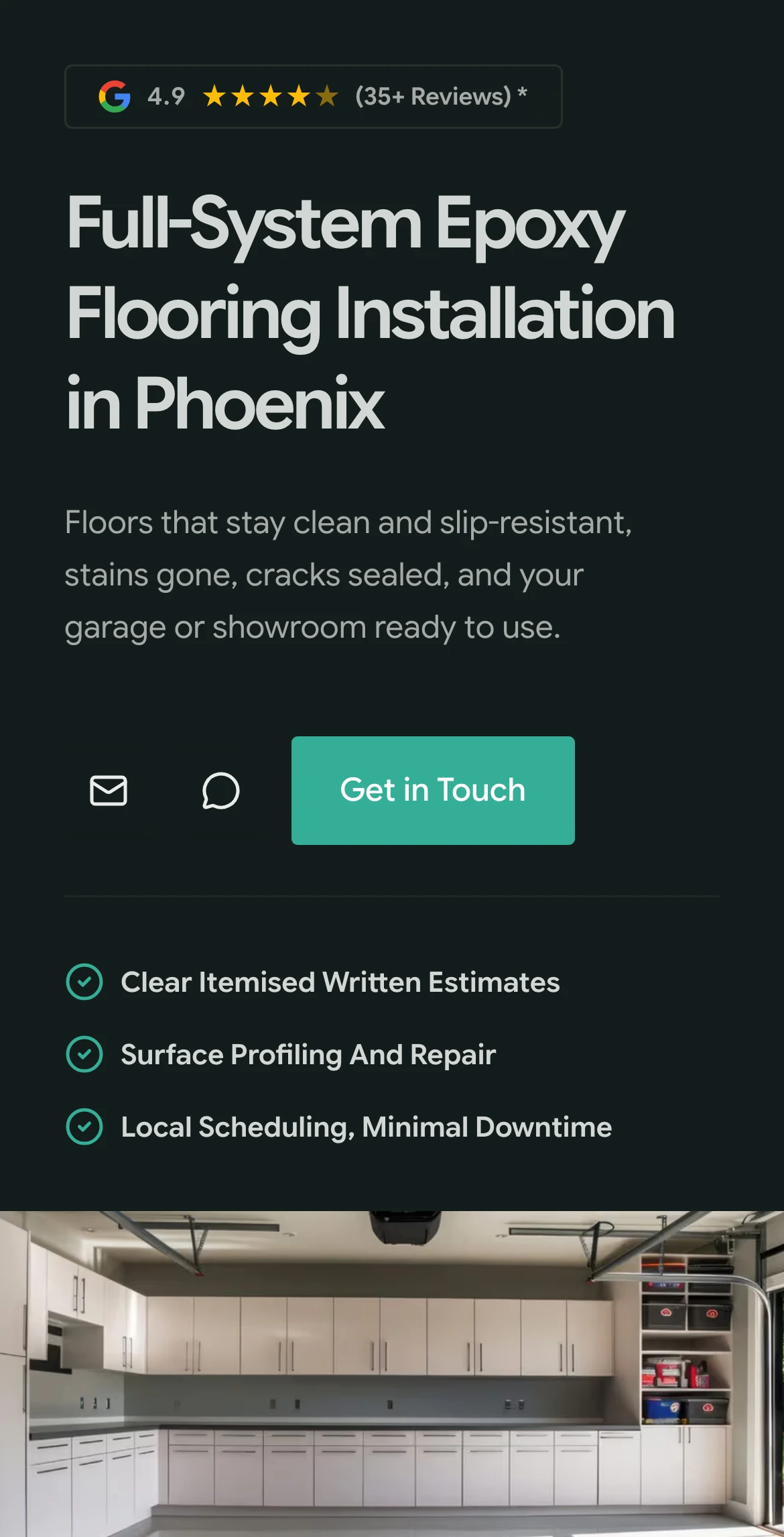 Phoenix Epoxy Flooring on mobile