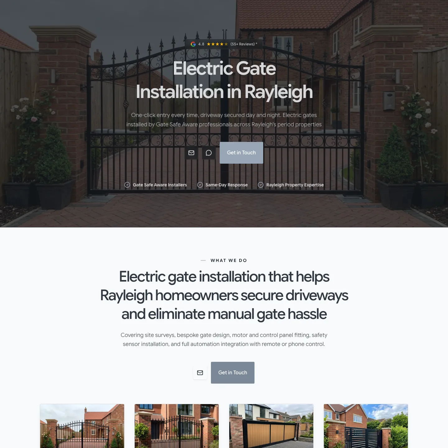 Rayleigh Electric Gates website