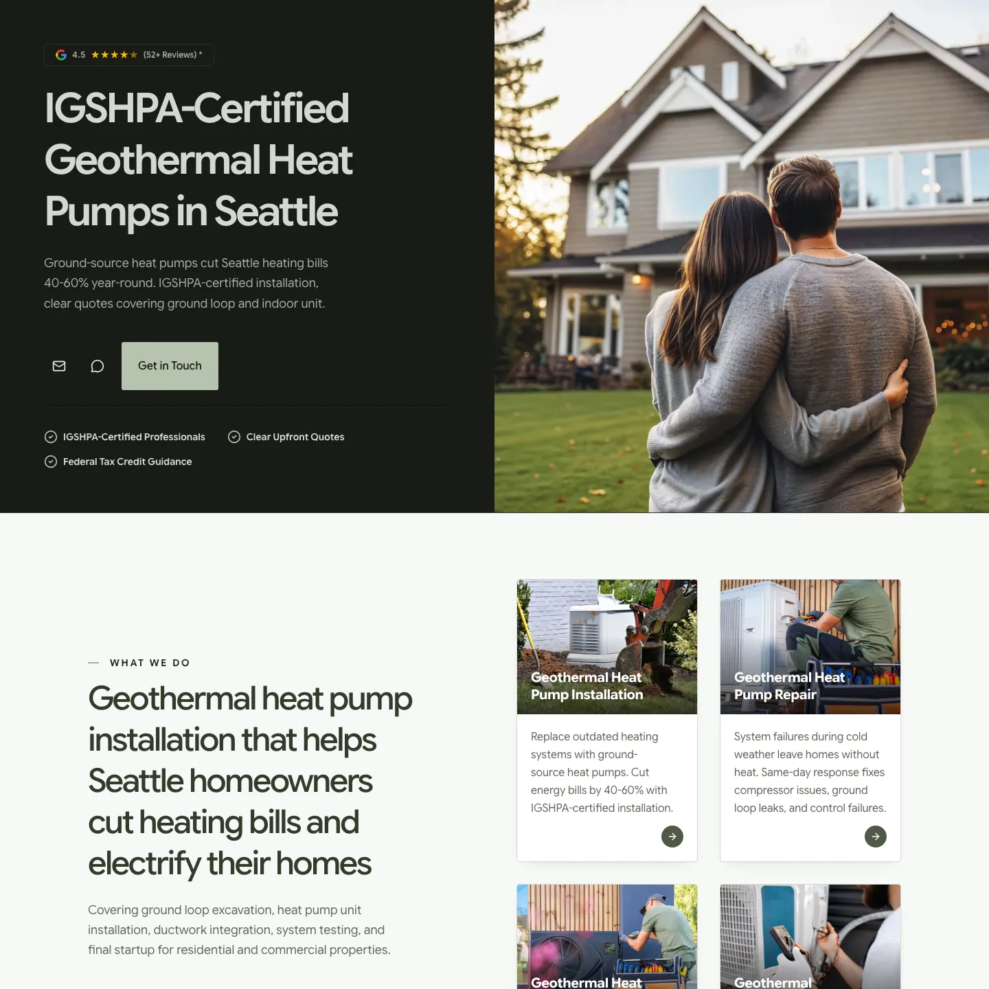 Seattle Geothermal website