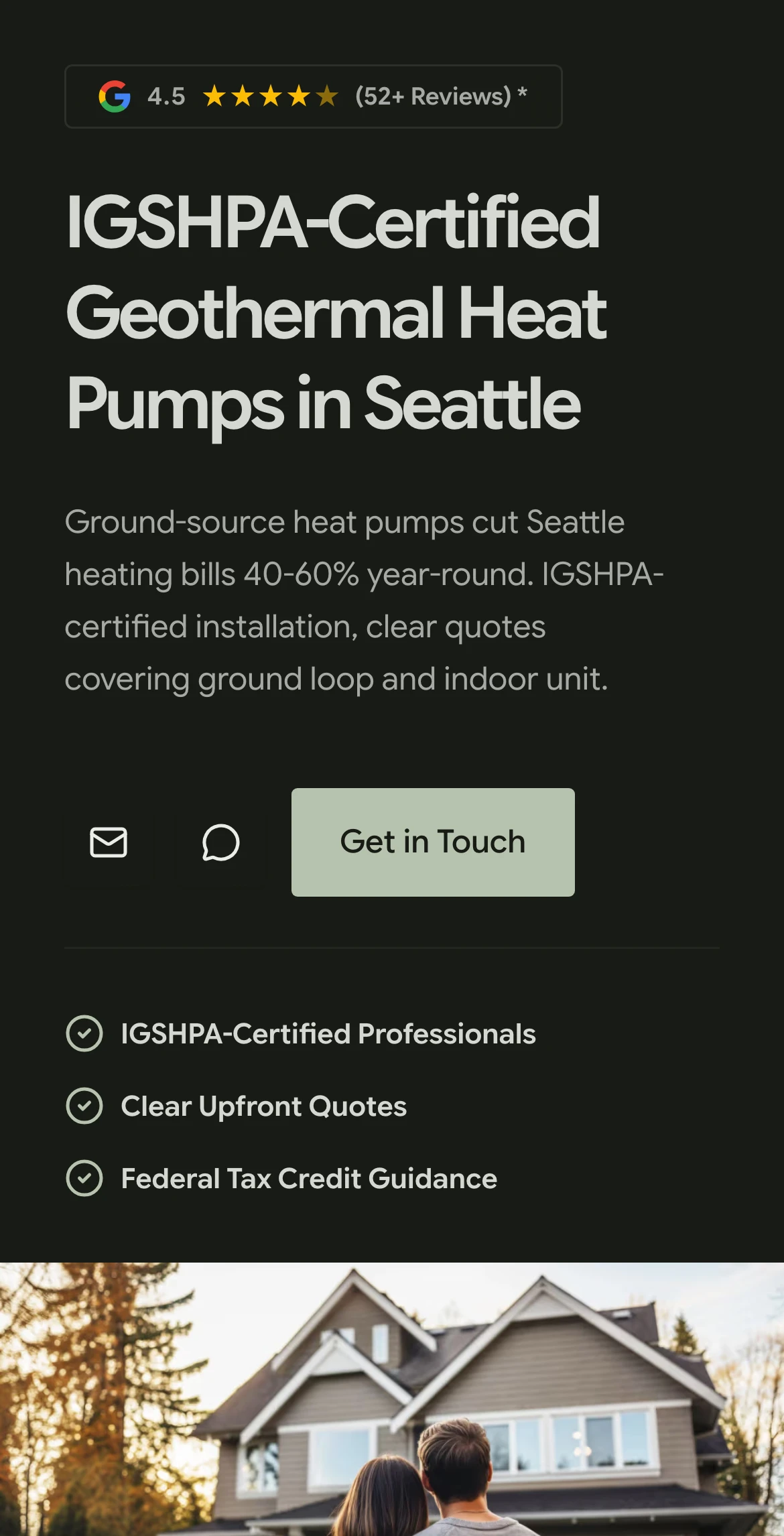 Seattle Geothermal on mobile